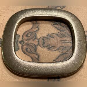 14k Black Gold Rectangular Etched Finished Bangle Bracelet